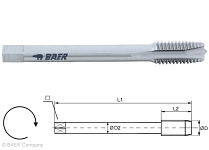 BAER HSSE Maschinengewindebohrer - Form B - UNC 1.1/4 x 7 - DIN 376, 140401026