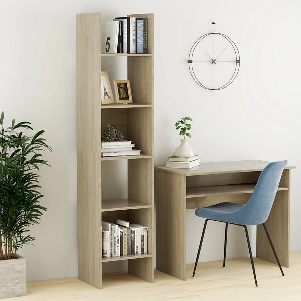 vidaXL Bücherregal Sonoma-Eiche 40x35x180 cm Holzwerkstoff, 803401