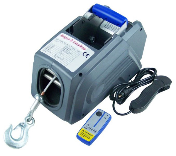 Berger & Schröter 12 V Premium PKW-Seilwinde mit Funkfernbedienung , 31146