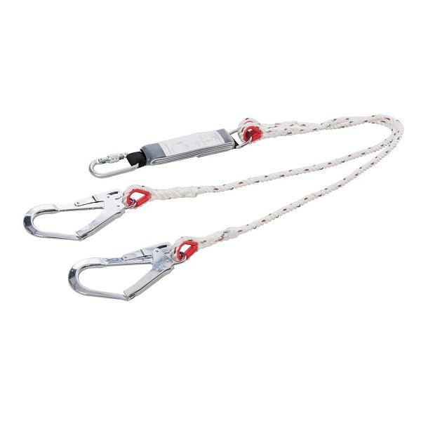 Silverline Doppelverbindungsmittel mit Bandfalldämpfer, 1,5 m, 867882