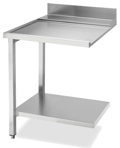 KBS Ablauftisch Breite 70cm mit Grundboden, Anbau links, 20390102