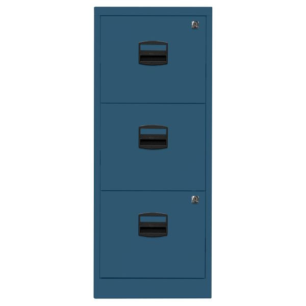 Bisley Home Hängeregistraturschrank PFA, 3 HR-Schubladen, 687 prussian, PFA3F687