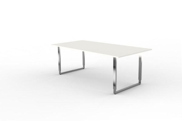 Kerkmann Höhenverstellbarer Schreibtisch extragroß, Aveto, B 2000 x T 1000 x H 680-820 mm, Weiß, 114324.1