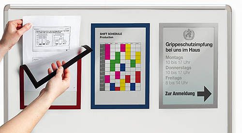 Bedrunka+Hirth Kratzfester Magnetrahmen A4, 5 Stück, schwarz, 4869-01