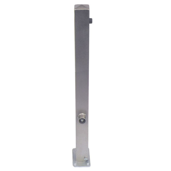 Stein HGS Absperrpfosten -Bollard-, zum Einbetonieren, Profilzylinderschloss mit, Sicherungskarte, Schließung oben, 3 Ösen (90°), Maße: 70 x 70 mm, 4070uzh-470.58-3