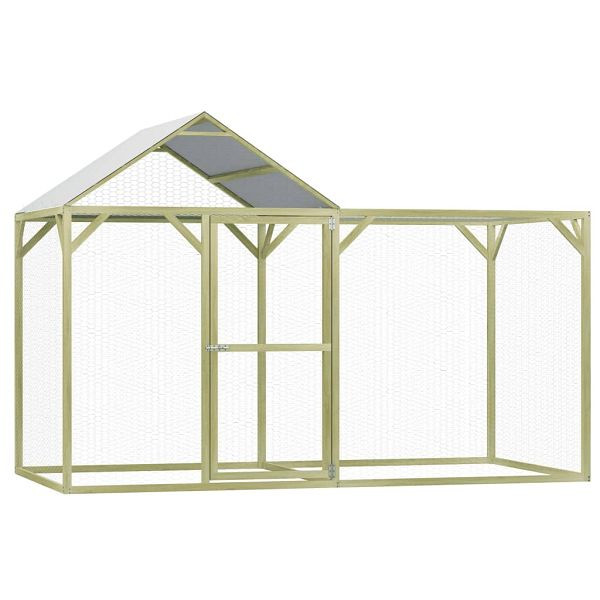 vidaXL Hühnerkäfig 3x1,5x2 m Imprägniertes Kiefernholz, 278400