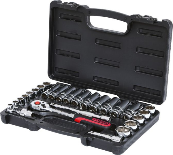 KS Tools 3/8" CHROMEplus Steckschlüssel-Satz, 27-teilig, 918.0627