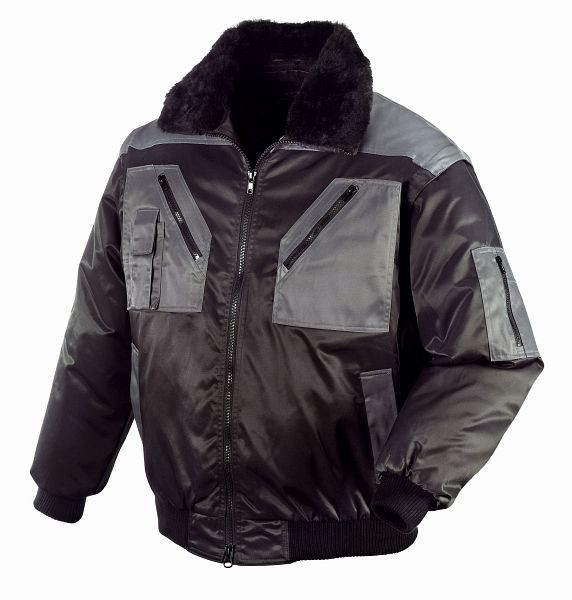 teXXor Piloten-Jacke OSLO, schwarz/anthrazit, Größe: 5XL, 4170-5XL