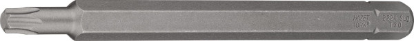 Hazet Bit, Sechskant massiv 8 (5/16 Zoll), Innen TORX® Profil, T30, Lange Ausführung, Schlüsselweite: T30, 2224SLG-T30