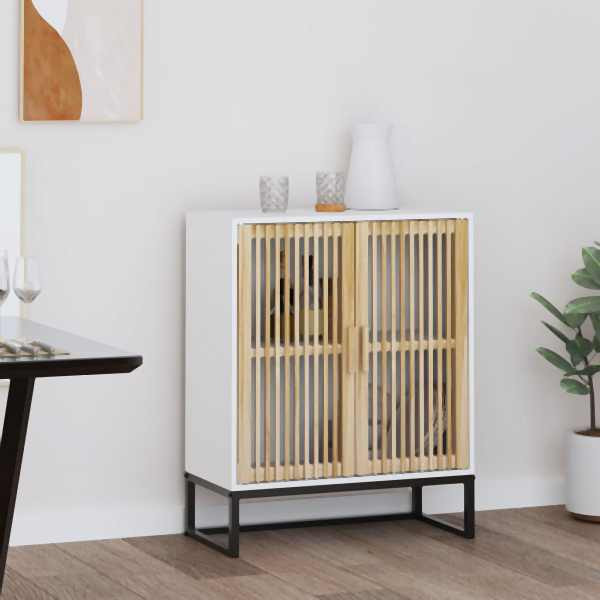 vidaXL Sideboard Weiß 60x30x75 cm Holzwerkstoff, 352109