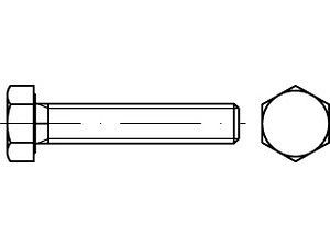 Sechskantschrauben DIN 961 10.9 M 24 x 1,5 x 100 VE=S (10 Stück)