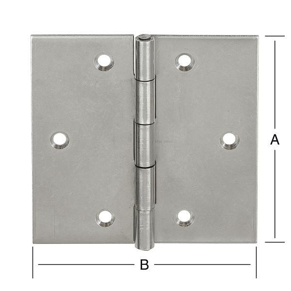 Vormann käntige Scharniere, gerollt 80 x 80 mm, VE: 10 Stück, 010503080