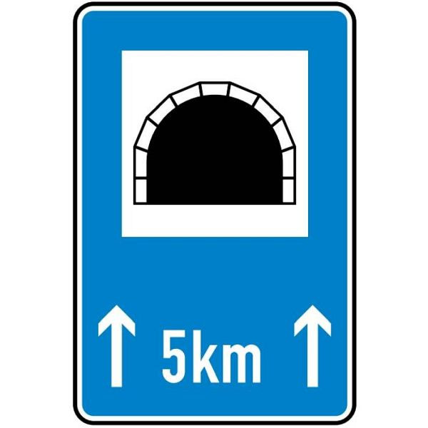 Stein HGS Tunnel mit Längenangabe in km Nr. 327-51, 900x600mm /RA2/Flachform 2mm, 327-51-221