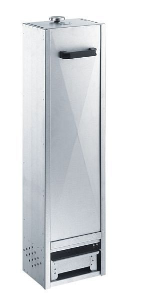 Peetz Räucherofen aus aluminiertem Stahlblech mit Schieber, HxBxT: 100 x 26 x 21 cm, 34001