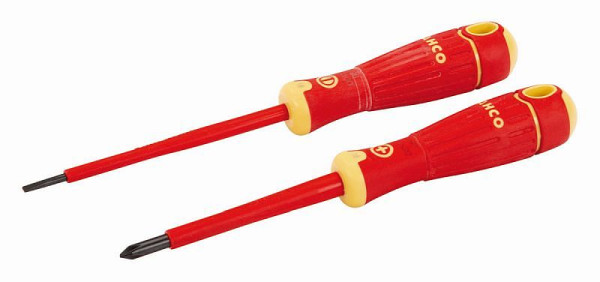 Bahco Schraubendreher-Satz, BahcoFit, 2-teilig, isoliert, Schlitz 3.0 mm + PH 1, B220.002