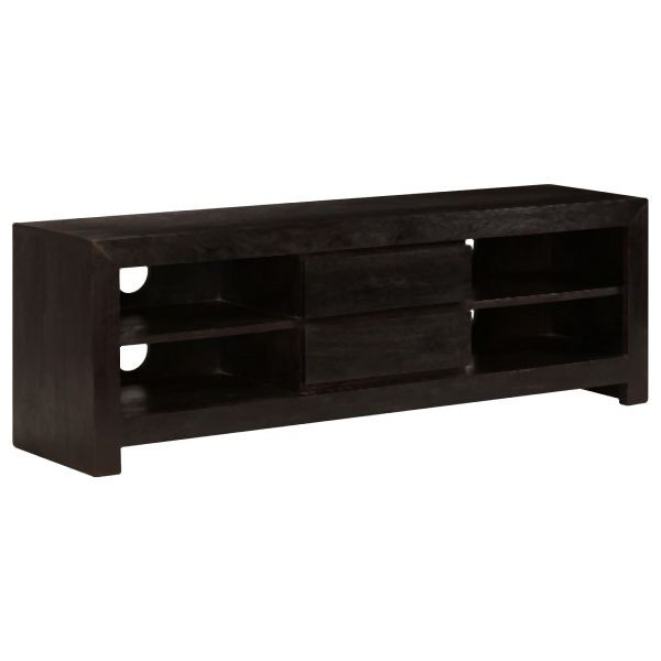 vidaXL TV-Schrank Massivholz Akazie 120x30x40 cm Dunkelbraun, 246098
