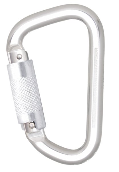 Funcke Bergsteigerkarabiner D1, aus Aluminium, 70020850