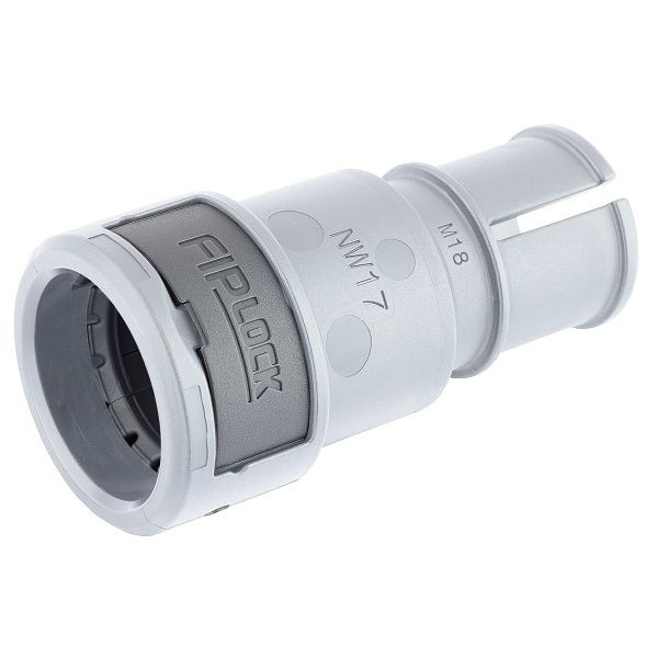 LAPP Schlauchverschraubung FIPLOCK ONE-CT 12/M16, grau, VE: 10 Stück, 61805065