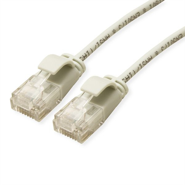 ROLINE UTP DataCenter Patchkabel Kategorie 6A (Class EA), LSOH, slim, grau, 2 m, 21.15.3905