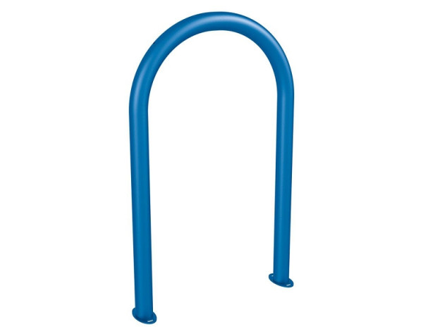 Procity Fahrradbügel in Büroklammerform Ø60 mm - Auf Bodenplatten, RAL 5010, 291051.5010