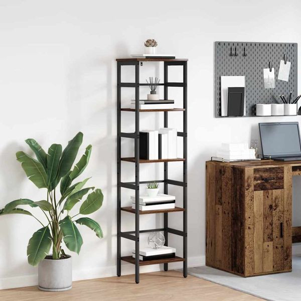 vidaXL Bücherregal Altholz 40 x 29,5 x 149 cm Holzwerkstoff, 883914