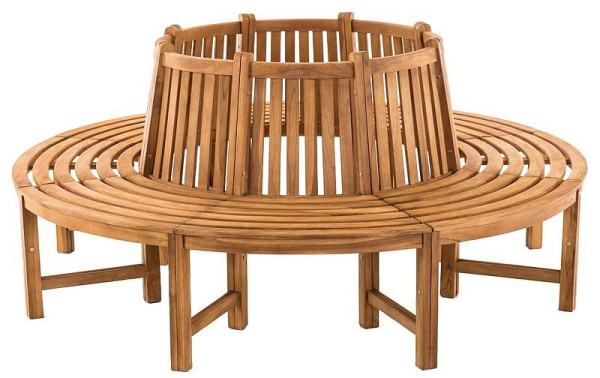 CLP Baumbank Novum rund 200 cm, teak, 111579385, 4251152677633