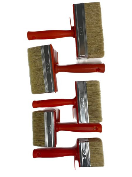 VaGo-Tools Pinsel Flachpinsel 15-teiliges Set Flächenstreicher 7/10/12/14/15 cm je 3 Stück, 197-107/110/120/140/150 je 3_hv