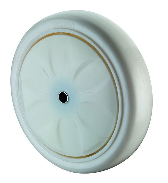 BS Rollen Kunststoffrad, ballig, Rad-Breite 30 mm, Rad-Ø 80 mm, Tragfähigkeit 300 kg, Lauffläche/Radkörper Kunststoff, Kugellager, VE: 4 Stück, B15.083