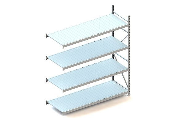 Meta MINI-RACK AR 2500x2200x800 mm, verzinkt, mit Stahlpaneele, Bodenanzahl: 4, 20051303