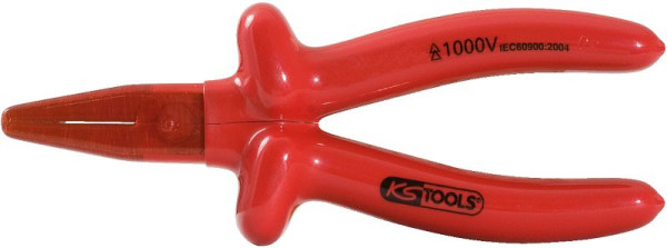 KS Tools 1000V Flachzange, beschichteter Arbeitskopf, 160mm, 117.1715