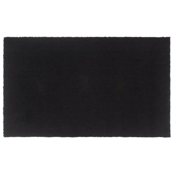 vidaXL Fußmatte Schwarz 90x150 cm Kokosfaser Getuftet, 155580