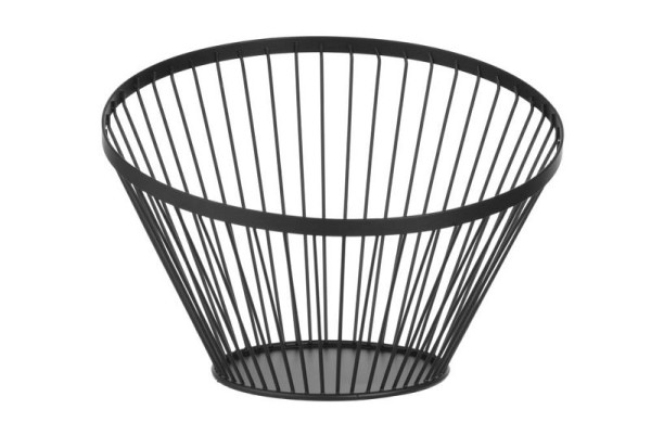 Hendi Obstkorb, abgerundet schwarz, ØxH: 300x250 mm, 427071
