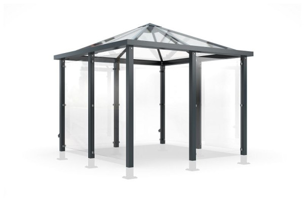 WSM Pavillon Athen A401 VSG glashell als Bausatz, 102100388