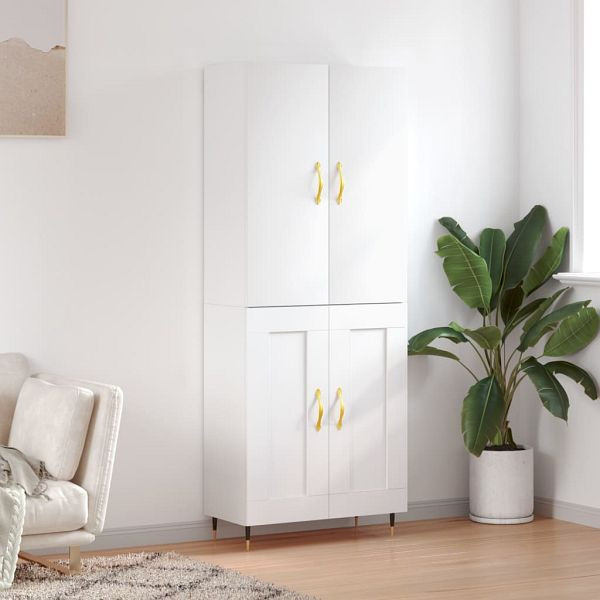 vidaXL Highboard Weiß 69,5x34x180 cm Holzwerkstoff, 3195771