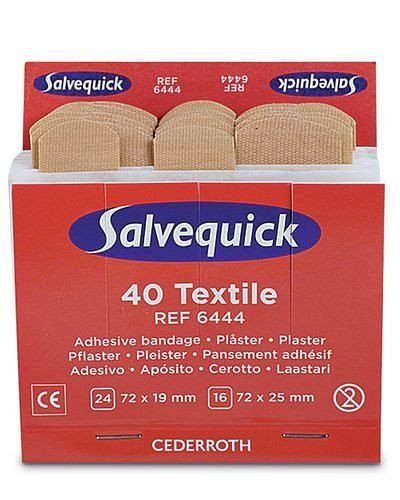 DENIOS Nachfüllset Refill 6444 für Pflasterspender, elastisch, 2 Größen, 40 Stück, 164947