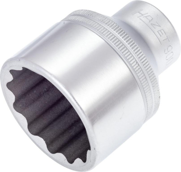 Hazet Steckschlüsseleinsatz, Doppelsechskant, Vierkant hohl 12,5 mm (1/2 Zoll), Außen-Doppel-Sechskant-Tractionsprofil, 36 mm, 900Z-36