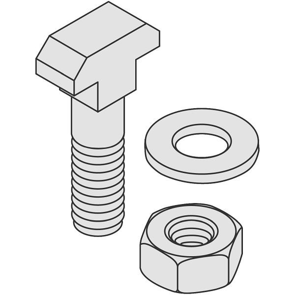 BITO Befestigungssatz M 8x30 HV VE verzinkt, 10278