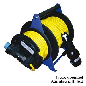 GIFAS EX- Vollgummi-Leitungsroller Typ 518 nach DIN 14680-A1EX-Bereiche 1 + 2, Eingang: 5 m GIFAS PROFLEXX-07 Leitung 3 x 2,5 mm², 247636