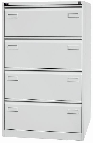 Bisley Hängeregistraturschrank LIGHT - 4 Schubladen DIN A4 In Silber