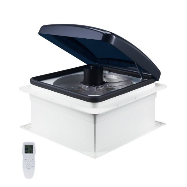 VEVOR Dachlüfter Abluftventilator Lüfter Dachventilator 10-Gang Fernbedienung, FCHQS14YC12ICTIHPV9