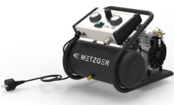 Metzger Technik Kesselkompressor Omega OM100, 100 l/min, 230V 50 Hz, ölfrei, MWKO0100.001