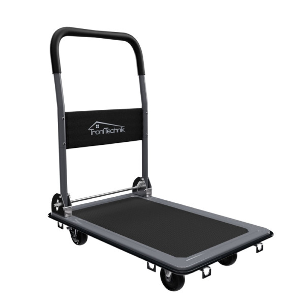 TroniTechnik Transportwagen Plattformwagen klappbar, 150 kg Tragkraft mit Antirutschbeschichtung, Halterung, Griffpolster, 6468
