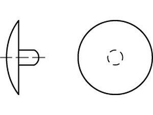 ART 88001 Zierkappen mit Innenloch 2,5 x 15 weiß, für SPAX Kunststoff VE=S (1000 Stück)