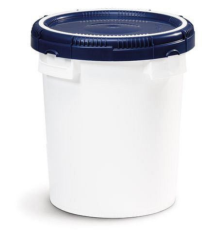 DENIOS ClickPack-Behälter CP-X 20, 20 Liter, weiß, mit Deckel, nestbar, UN-Zulassung, 217404