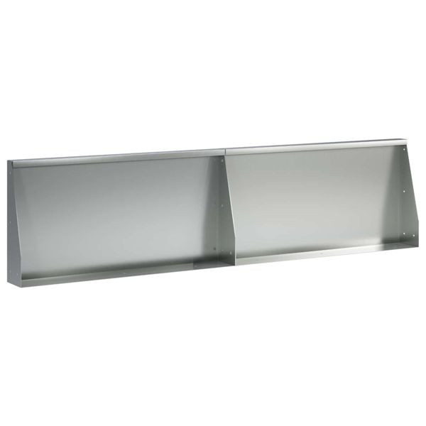 vidaXL Stützmauer 2-teilig 80 x 12 x 30 cm Verzinkter Stahl Silber, 8015288