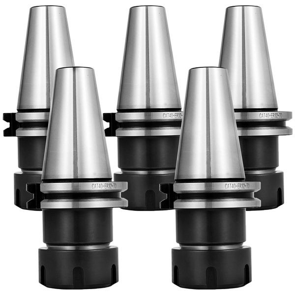 VEVOR 5-teiliges Spannzangen-Set, CAT40 ER32 Spannzangenfutter, für CNC-Graviermaschine und Fräsdrehmaschine (CAT40 ER32), CAT40-ER32JTDBZH1V0