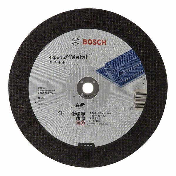 Bosch Trennscheibe gerade Expert for Metal A 24 R BF, 300 mm, 20,00 mm, 3,5 mm, VE: 10 Stück, 2608600706