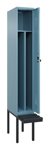 C+P Spind Evolo PLUS, 1 Abteile, 2120x300x815mm, 0010/0010, Haken 4, Drehriegel, Material Sitzfläche Kunststoff, 0490407-10F S10075