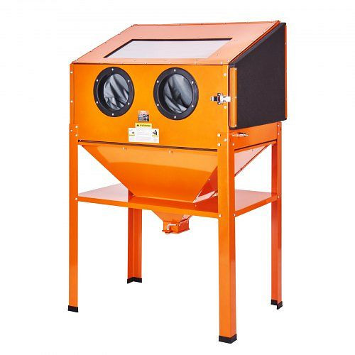 VEVOR 60 Gallonen Sandstrahlkabine mit Ständer mit Strahlpistole und 4 Düsen, PSJ60JLW0000PHICYV2
