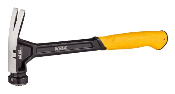 DeWalt Klauenhammer 624g gebogene Klaue, seitlicher Nagelzieher, DWHT51005-0